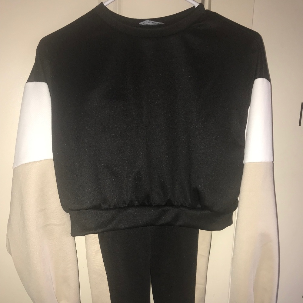 Biker shorts and pullover